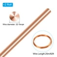 thumbnail image 3 of Alambre de Cobre Suave Uxcell, 2Pcs 32Gauge/0.2mm Diámetro 25m/82ft Bobina de Alambre para Manualidades, 3 of 5