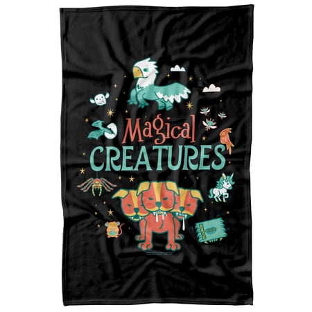 Harry Potter Magical Creatures Fleece Blanket 36 x 58 Magical Creatures Harry Potter Magical Creatures Fleece Blanket 36 x 58 Magical Creatures