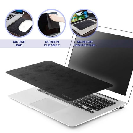 Insten Laptop Mouse Pad Multi-functional Mouse Mat (Act as Screen Protector & Cleaning Cloth) (10.8 x (Best Way To Clean Laptop Screen And Keyboard)