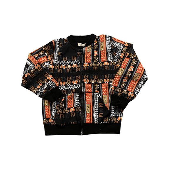 Bohoemian Black Zip Up Jacket