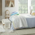 thumbnail image 3 of Mina Victory Plush 36x48" Cotton Embroidered Rainbow Quilt in Multi-Color, 3 of 4