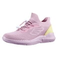 thumbnail image 1 of NEWMALL Zapatos Casuales Cómodos para Niña Pequeña, Zapatos para Caminar, Deportivos, sin Cordones, de Punto, Talla 11, Rosa, 1 of 1