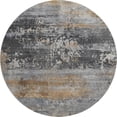 thumbnail image 2 of Addison Rugs Mayfield Premium Machine Washable Transitional Abstract Gray Round Rug, 8' x 8', 2 of 6