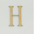 thumbnail image 1 of 1 Pc, 12 Inch X 1/4 Inch Thick Fangsong Font Wood Letters H For Direction Use Or Decor, 1 of 3