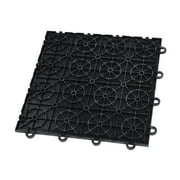 FlooringInc Nitro Garage Floor Tiles, Coin Pattern, Interlocking, Black, 12x12, 52 pack, 52 sq/ft