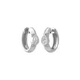thumbnail image 3 of ARAIYA FINE JEWELRY Sterling Silver Pear-shape Lab-Grown Diamond Hoop Earrings (1 cttw, VS1 Clarity, D-F Color), 3 of 7