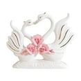 thumbnail image 4 of 2 figuras de cisne blanco, escultura de animal, estatua de cisne, adorno de colección Estilo A, 4 of 9