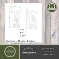 thumbnail image 5 of VAXCEL Acadia Matte Black Rustic Outdoor Wall Sconce Light, Clear Seeded Glass, 5 of 10