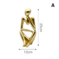 thumbnail image 3 of CAROOTU Statue Abstraite de Penseur de Résine de Décoration de Maison Moderne pour la Décoration de Bureau Simple, 3 of 6
