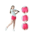 thumbnail image 3 of BIG ELEPHANT Girl's Athletic Shorts with Liner Zipper Pockets, Elastic Waist Running Shorts, Sizes XS-XXL, 3 of 7