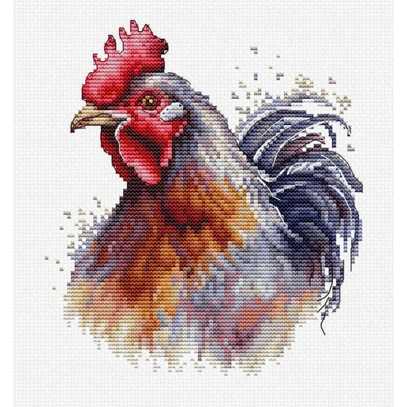 The Cock BC217L Counted Cross-Stitch Kit