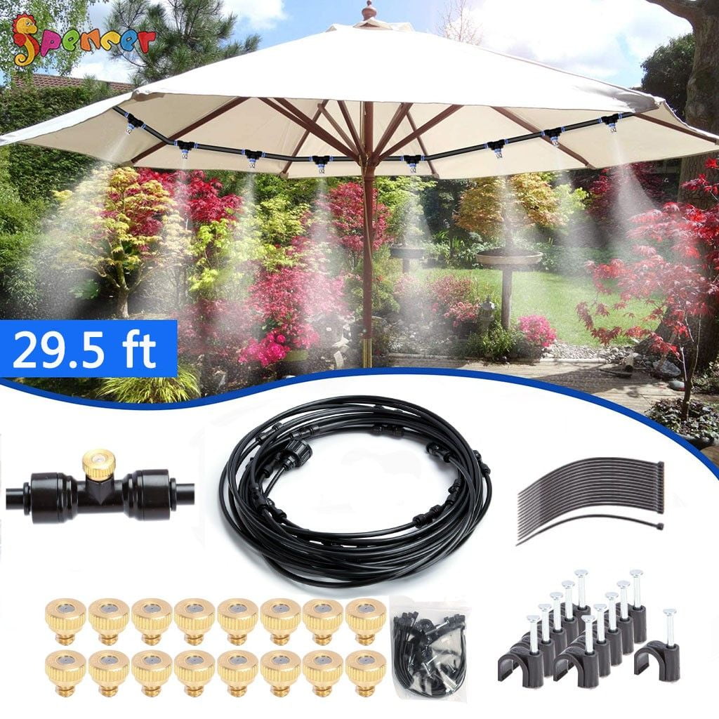 Details about   5-23M Outdoor Misting System Water Fan Cooler Portable Patio Garden Spray Nozzle 