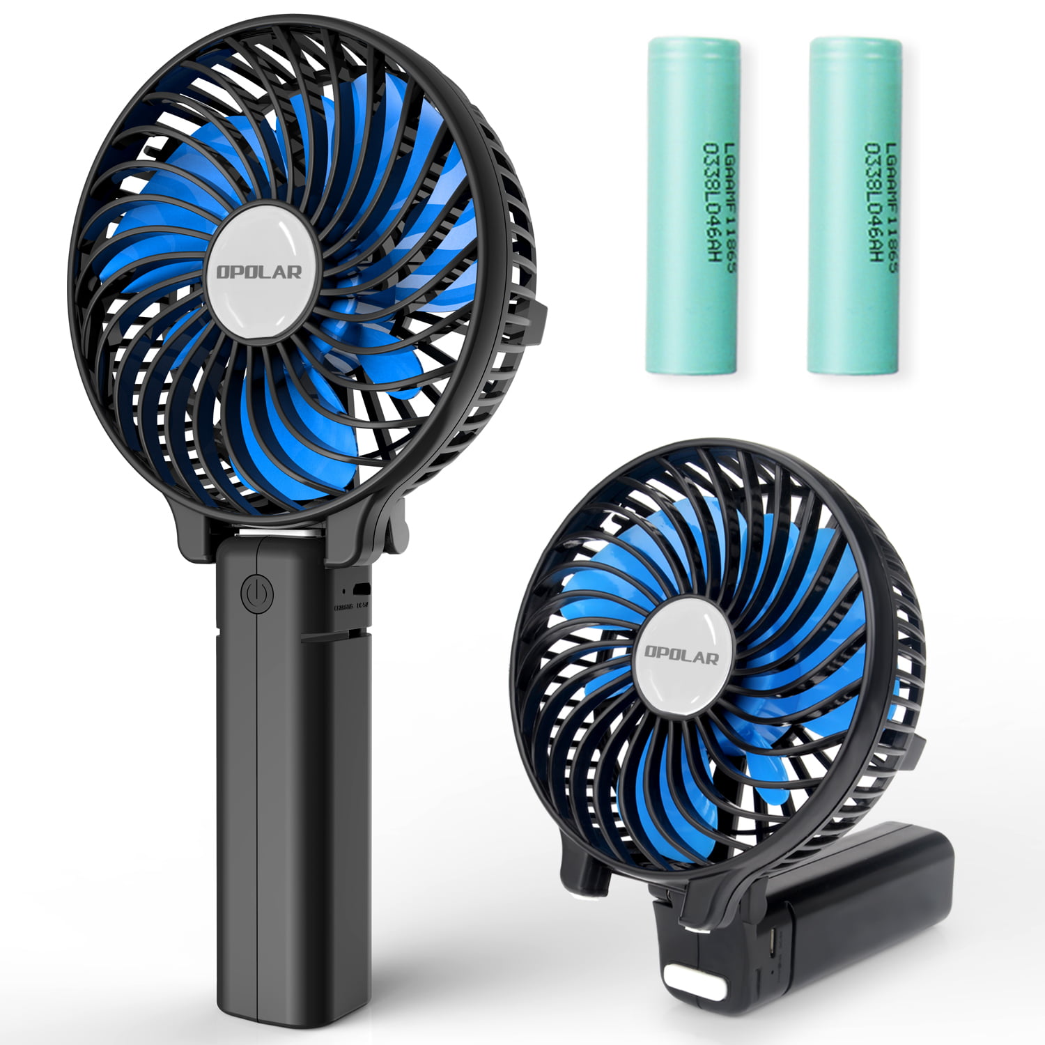 3 Speeds USB Personal Fan Rechargeable Fan Battery Operated Mini Desk Fan 