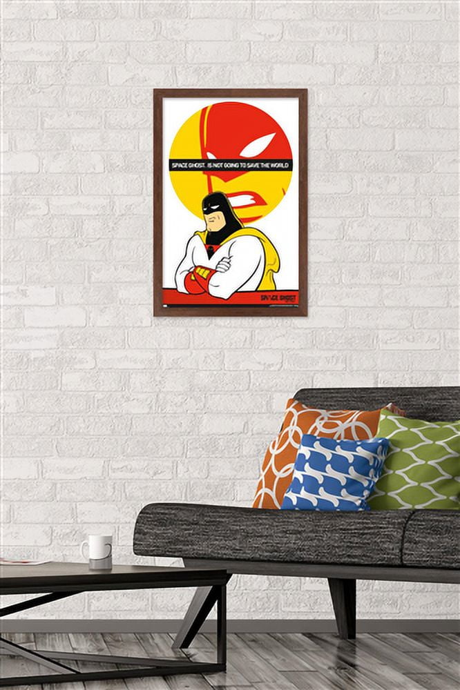 Space Ghost Coast to Coast - Not Going to Save Wall Poster, 14.725" x 22.375", Framed