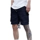 thumbnail image 1 of Mens Cargo Shorts Verano Casual Color Sólido Moda Bolsillos Cordón Cintura Elástica, Cómodo para Al Aire Libre Y la Playa, 1 of 9