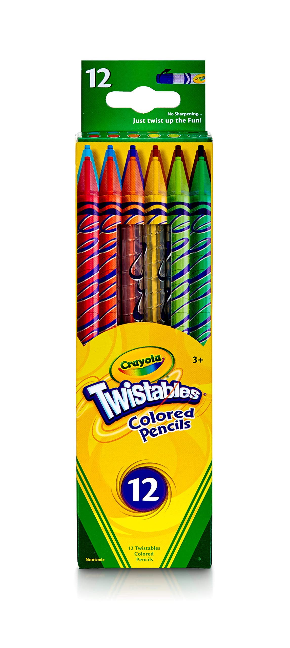  Crayola Twistables Colored Pencils, Gift for Kids, 12ct : Toys  & Games
