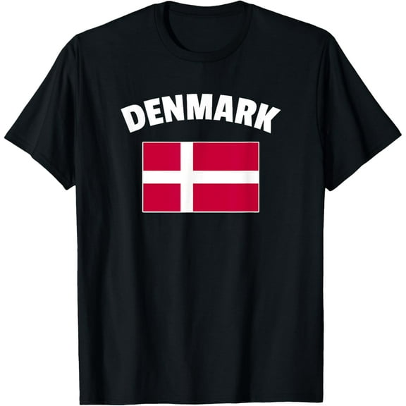 men and women can wear,Denmark danish flag T-Shirt