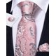 thumbnail image 4 of Conjunto de corbata Barry.Wang de seda con estampado floral rosa, 4 of 7