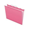 Ready-Tab Colored Reinforced Hanging Folders Letter Size, 1/5-Cut Tab, Pink, 20/Box