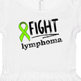 thumbnail image 4 of Inktastic Fight Lymphoma Lime Ribbon Girls Toddler Dress, 4 of 5