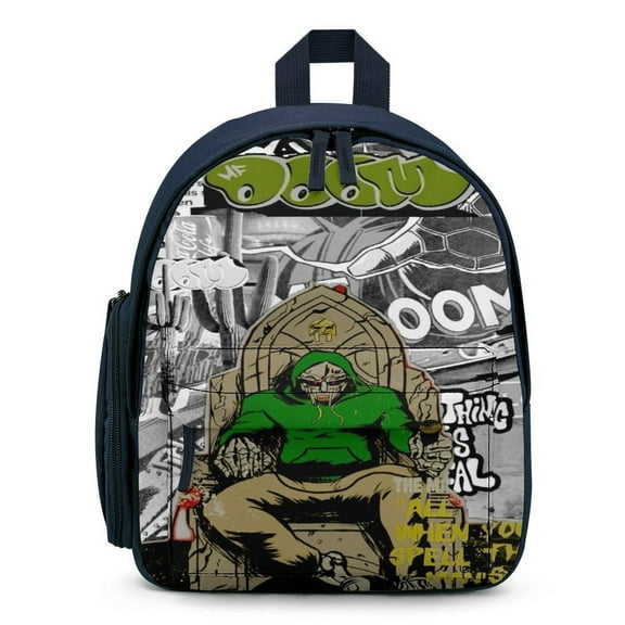 Mf Doom Backpack for Men Women Small Backpack with Front Pocket