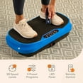 thumbnail image 5 of Lifepro Waver Mini Vibration Plate Exercise Machine – Whole Body Vibrating Plate Machine for Lymphatic Drainage, Muscle Toning & Recovery with Resistance Bands & Remote - Blue, 5 of 10