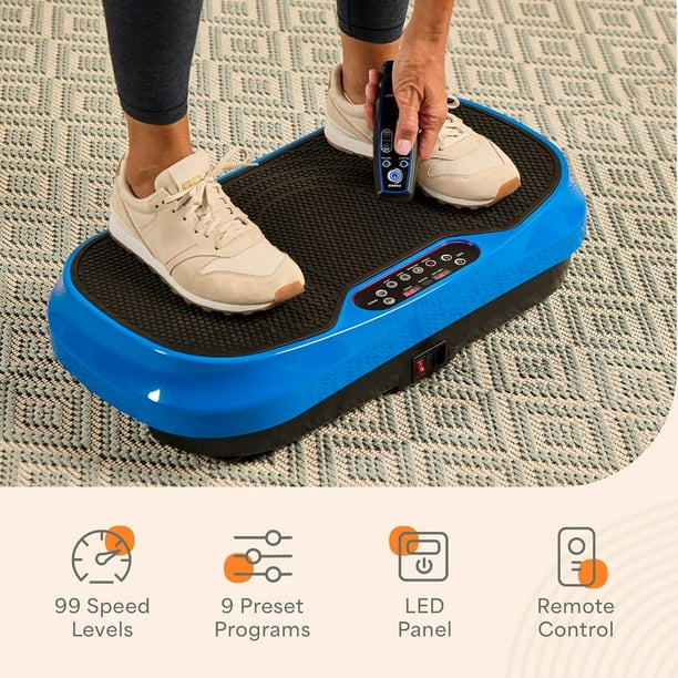 Lifepro Waver Mini Vibration Plate Exercise Machine Whole Body Vibrating Plate Machine for Lymphatic Drainage, Muscle Toning & Recovery with Resistance Bands & Remote - Blue - Walmart Business Supplies Lifepro Waver Mini Vibration Plate Exercise Machine Whole Body Vibrating Plate Machine for Lymphatic Drainage, Muscle Toning & Recovery with Resistance Bands & Remote - Blue - Walmart Business Supplies