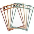 thumbnail image 4 of Scribbledo Boho Dry Erase Pockets 6 Pack  Reusable Sleeves Sheet Protectors, 4 of 6
