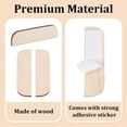 thumbnail image 4 of 15PCS Hinge Repair Plates 3.5inch/8.9cm Hinge Repair Board Cabinet Door Furniture Hole Cover Plate with Double Sided Stickers, 4 of 7
