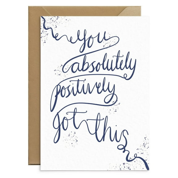 Inspirational Greeting Card – "You Absolutely Positively Got This" – Encouragement Card with Envelope – Perfect for Friends, Family, or Anyone Needing Motivation
