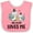 Pink and White, variant on Inktastic Zebra My Gram Loves Me Boys or Girls Baby Bib