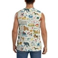 thumbnail image 4 of Fotbe Men's Dogs Funny Pets Print Men's Sleeveless Muscle Tank Tops Casual T-Shirts for Gym Workout Beach-XX-Large, 4 of 8