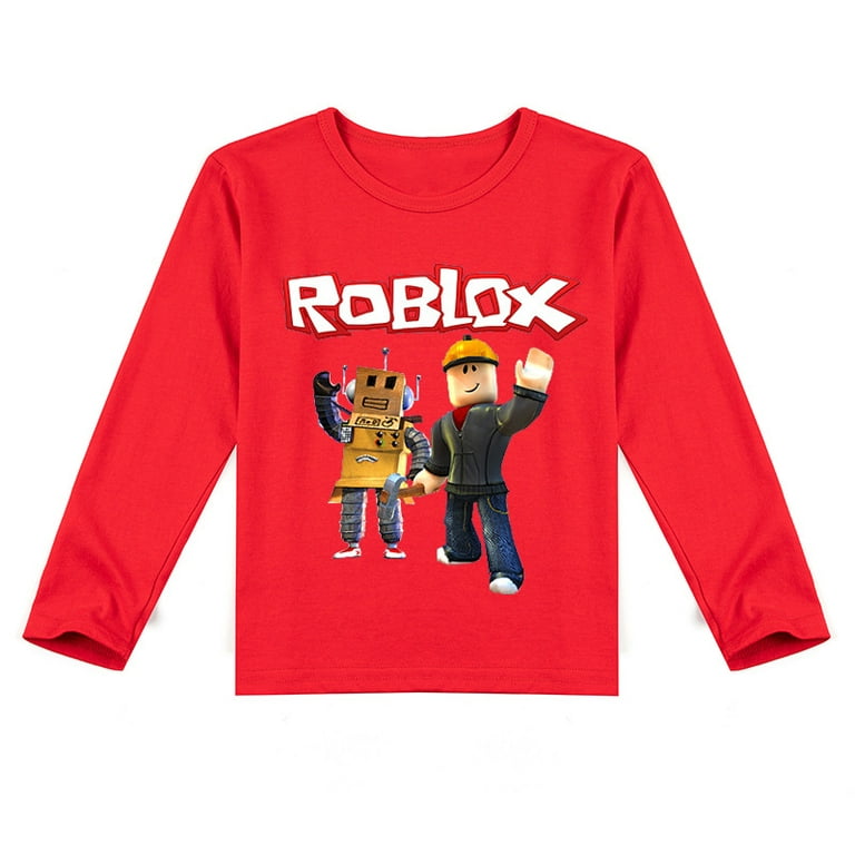 Roblox Face 10 Boy Character T-Shirt, Children Costume Shirts, Kids Outfit  ~