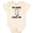 thumbnail image 3 of Inktastic My Auntie Loves Me Girls Baby Bodysuit, 3 of 5