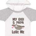 thumbnail image 4 of Inktastic My Gigi and Papa Love Me Girls Baby Bodysuit, 4 of 5