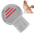 thumbnail image 4 of Pet Comb, Stainless Steel Pet Flea Comb Durable  for Dogs and Cats Bright Red, 4 of 7