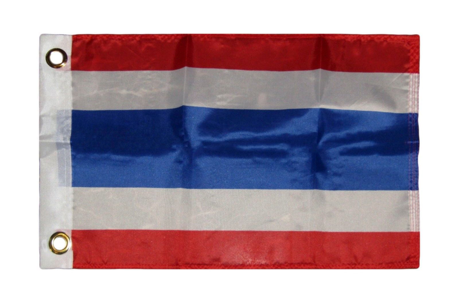 NEW THAILAND 12" X 18" INCH COUNTRY FLAG BANNER ON 2 FOOT WOODEN STICK . 