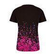 thumbnail image 4 of Patlollav Womens Short Sleeve Tops Fashion Print V-neck Spring Summer Shirts, 4 of 6