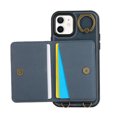 thumbnail image 5 of Allytechgroup Stylish iPhone 11 Wallet Case, Secure Phone Case for Apple iPhone 11, Multi-functional and Durable, Ring Holder Hand Wrist Stand Shockproof Case for Women Men, Blue, 5 of 7