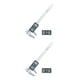 thumbnail image 3 of Eigraketly Calibrador Vernier, regla de medición, pantalla LCD, micrómetro, medidor de botón DIY, herramienta de medición automática de 3 Botones, Plata 2Conjunto, 3 of 6