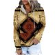 thumbnail image 2 of ICHUANYI Clearance Women's Fashion Printed Pocket Long Sleeve Blouse Casual Tops Sweatershirt Button Hoodies(Coffee, XL) ICHUANYI WER2023081511774, 2 of 5