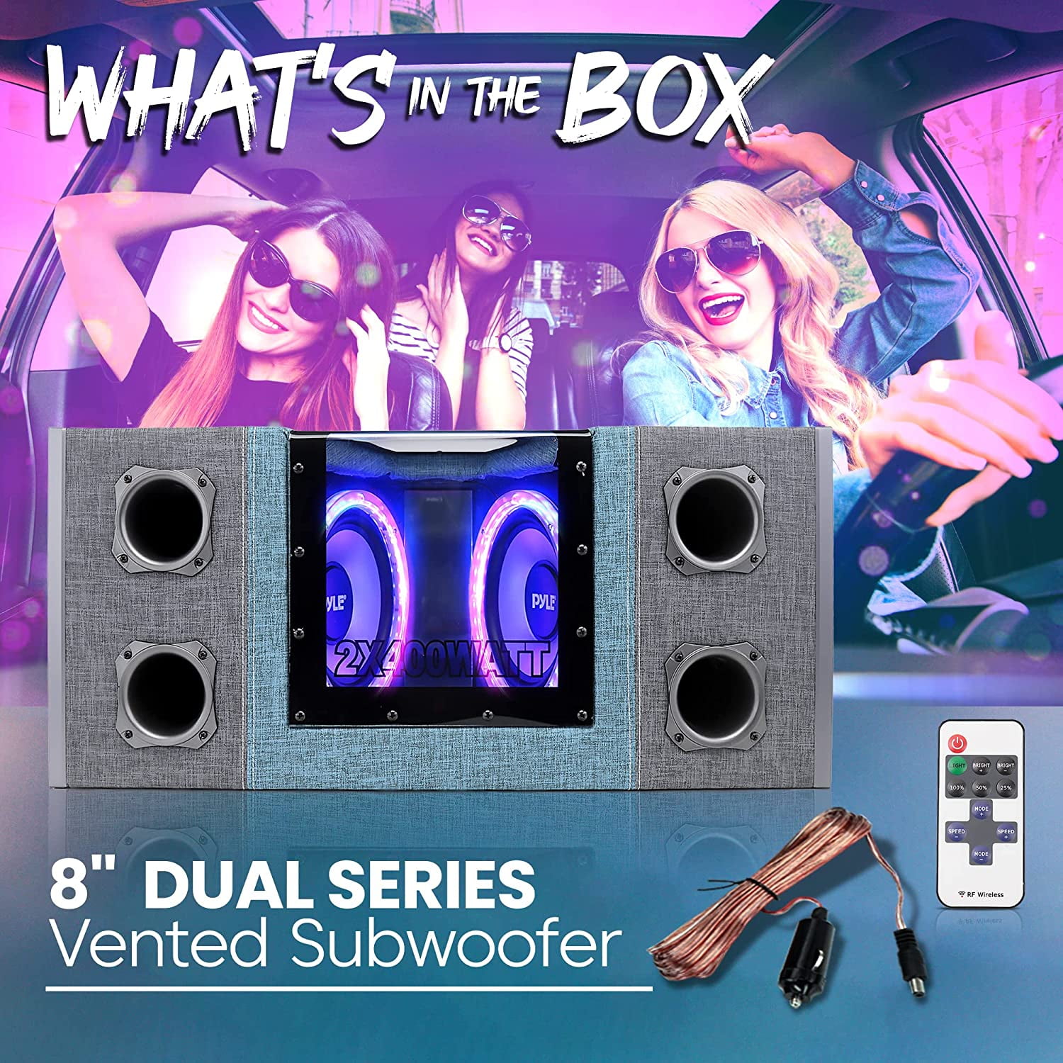 Subwoofer And Amp Package Pyle 8