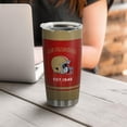 thumbnail image 3 of 20oz San Red Francisco City Print Stainless Steel Tumbler for Men Women Sports Travel Mug Keeps Drinks Cold & Hot Gift for Football Fans, 3 of 6