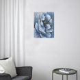 thumbnail image 3 of Blue Abstract Flower Artwork Modern Canvas Prints, Wall Art for Inspiring Living Room, Bedroom & Home Décor, 12x16 inches, 3 of 7
