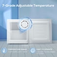 thumbnail image 4 of KISSAIR 1.1 Cu.ft Mini Freezer, Small Freezer with Removable Shelves, Adjustable Thermostat, Reversible Door Hinge, For Home/Office/Kitchen/RV (White), 4 of 7