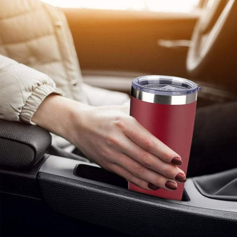 WAASS 20oz Insulated Stainless Steel Travel Coffee Tumbler – Vacuum Insulated Double Wall with Leakproof Sliding Lid - Perfect for Hot Coffee & Tea.