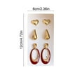thumbnail image 3 of Steadline 3-Pair Women's Earrings Set with Silver Needle for Valentine's Day Gift - Lightweight Acrylic Jewelry Perfect for Daily Wear and Special Occasions, 3 of 7