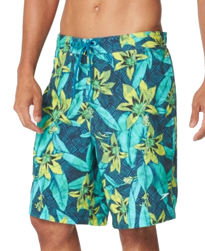 Speedo Mens Swimwear Small Rave Hawaii Print Trunks S