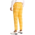 thumbnail image 3 of NOMADIC NOOK Men's Slim Fit Flat Front Plaid Pattern Dress Pants 2 Pack, 3 of 6