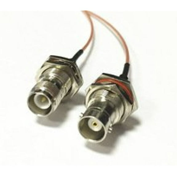 RP-TNC Female Jack nut Connector Switch BNC Female Jack nut Connector RG178 15CM 6" Adapter High Quality Ships Quickly From USA